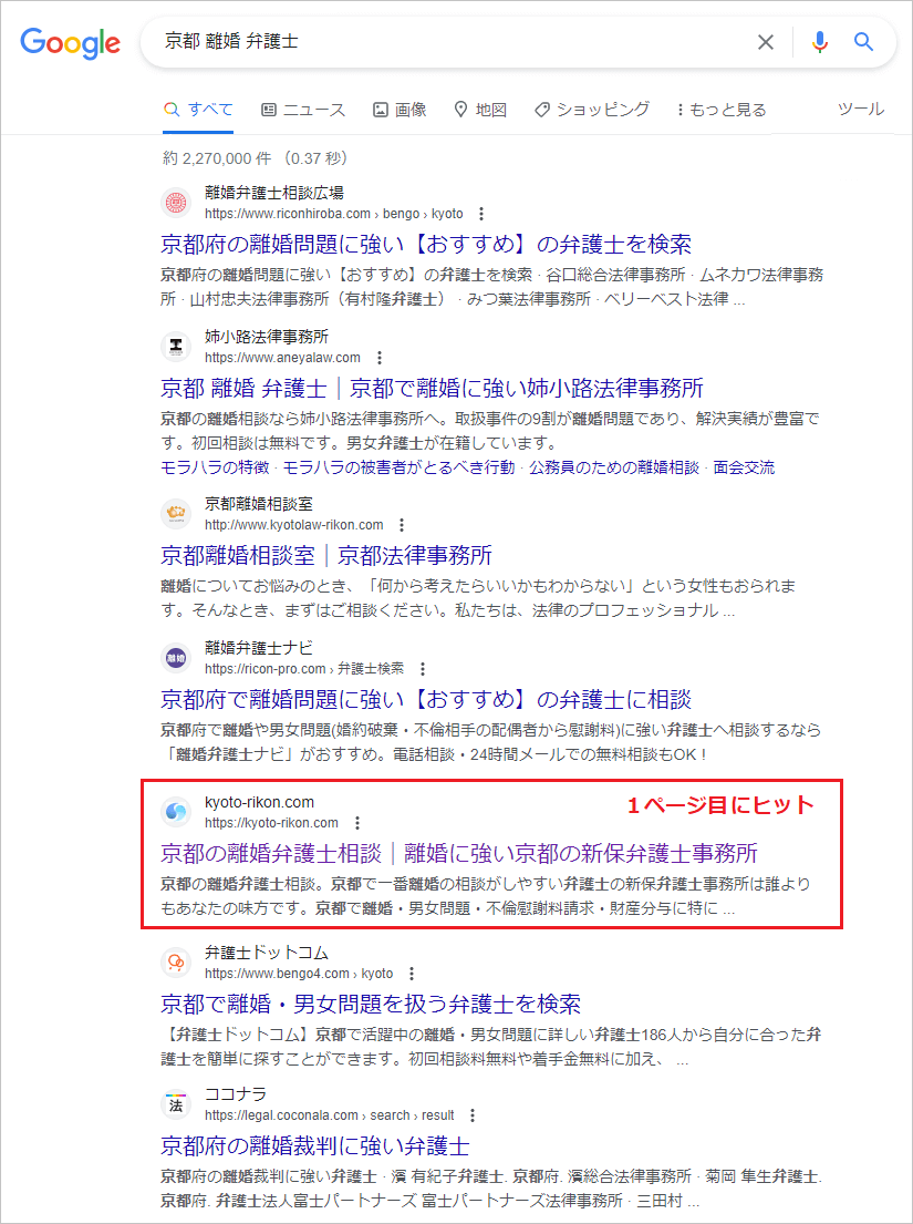 法律事務所のホームページ作成・SEO対策